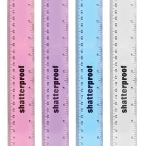 Just Stationery Shatterproof Ruler 12"