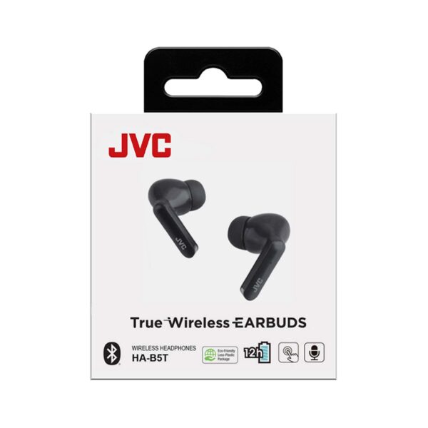 JVC True Wireless Bluetooth Earbuds With Charging Case - Black