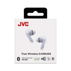 JVC True Wireless Bluetooth Earbuds With Charging Case - White