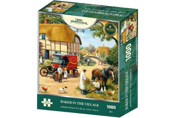 Kevin Walsh Nostalgia Baker In The Village 1000 Piece Jigsaw Puzzle