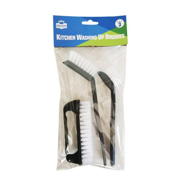 Kitchen Washing Up Brushes 3pk