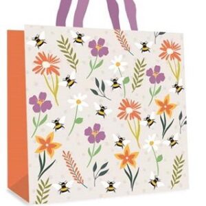 Large Square PP Bag - Daisies & Bees