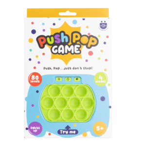 Light Up Push Popper Fidget Game - Assorted Colours