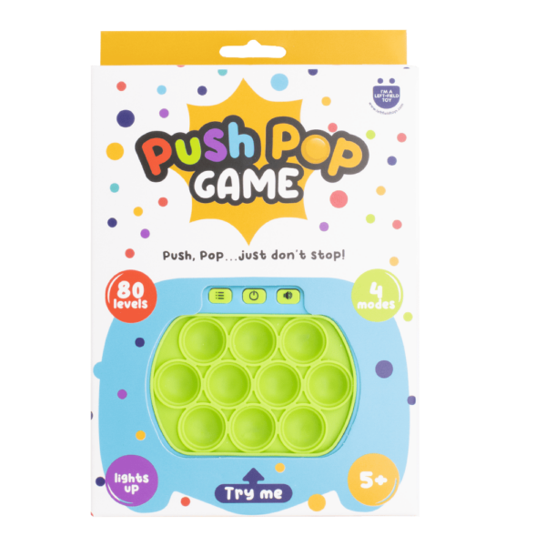 Light Up Push Popper Fidget Game - Assorted Colours