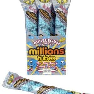 Millions Tubes Bubblegum Flavour 55g Sweets