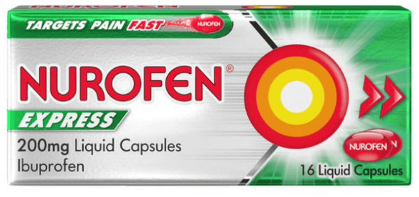 Nurofen Express Liquid Capsules 200mg 16's