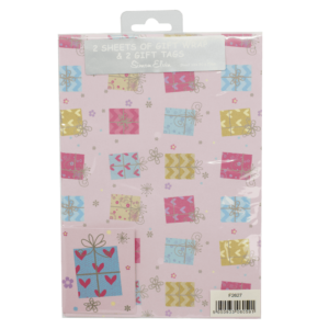 Packed Wrap 2 Sheets & 2 Tags - Designer Female