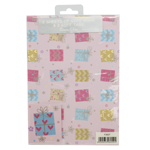 Packed Wrap 2 Sheets & 2 Tags - Designer Female