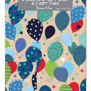 Packed Wrap 2 Sheets & 2 Tags - Designer Male