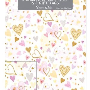 Packed Wrap 2 Sheets & 2 Tags - Engagement/Wedding/Anniversary