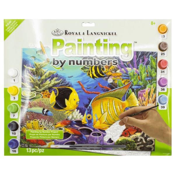 Paint By Numbers Junior Large - Caribbean Coral Reef