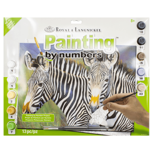 Paint By Numbers Junior Large - Grevy's Zebra