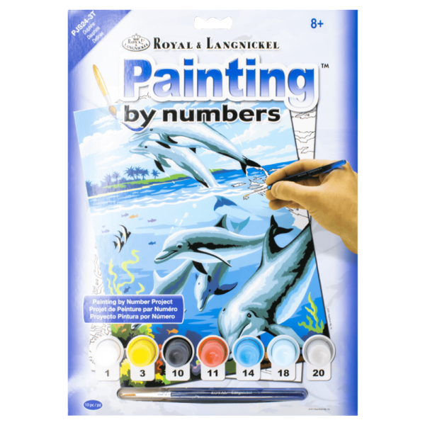 Paint By Numbers Junior Small - Dolphins