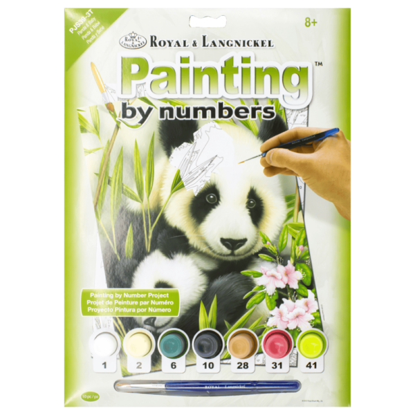 Paint By Numbers Junior Small - Panda & Baby