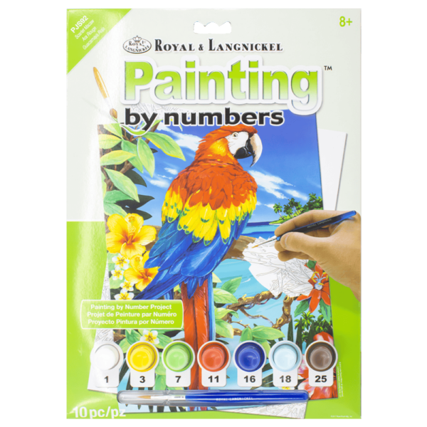 Paint By Numbers Junior Small - Scarlet Macaw