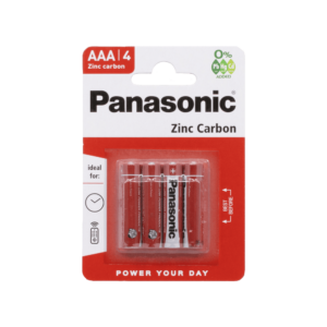 Panasonic Special AAA Zinc Batteries 4pk