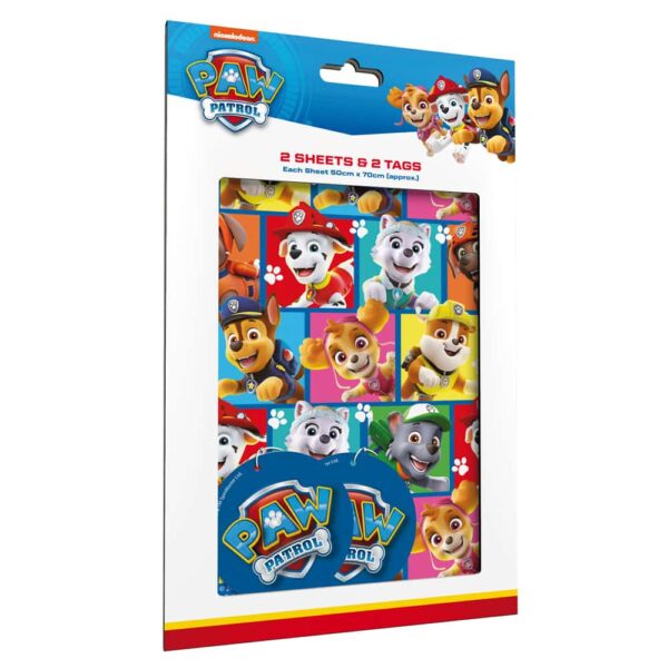 Paw Patrol Sheet Wrap & Tag Pack