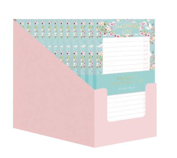 Pink Blossom Shopping List Pad