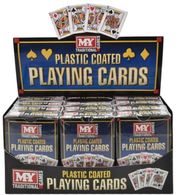 Plastic Coated Playing Cards in Display Box