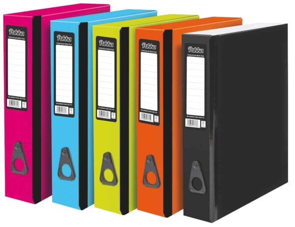 Pukka Pad Box File Assorted Bright Colours