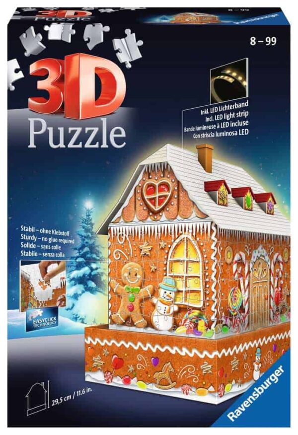 Ravensburger 3D 216 Piece Gingerbread House Puzzle