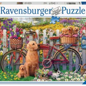 Ravensburger Cute Dogs In The Garden 500 Piece Jigsaw Puzzle