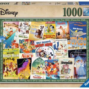 Ravensburger Disney Vintage Movie Poster 1000 Piece Jigsaw Puzzle