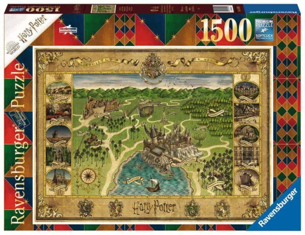 Ravensburger Hogwarts Map 1500 Piece Jigsaw Puzzle