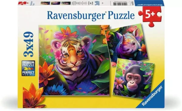 Ravensburger Jungle Babies 3 x 49 Piece Jigsaw Puzzle