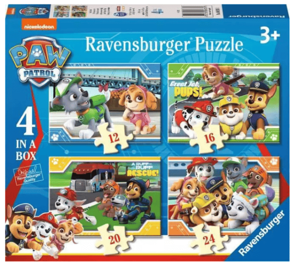 Ravensburger Paw Patrol 4 in a Box Jigsaw Puzzles