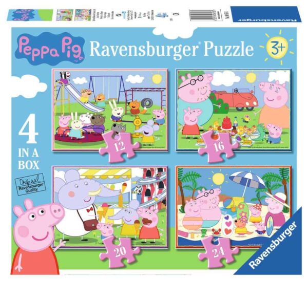 Ravensburger Peppa Pig 4 in a Box Jigsaw Puzzles