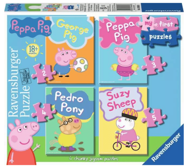 Ravensburger Peppa Pig My First Jigsaw Puzzle 4 Puzzles