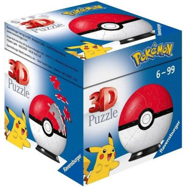 Ravensburger Pokemon Pokeball 54 piece 3D Puzzle