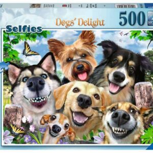 Ravensburger Selfie Dogs Delight 500 Piece Jigsaw Puzzle