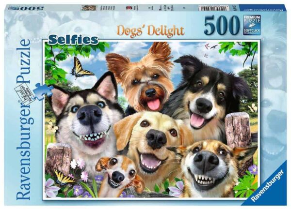 Ravensburger Selfie Dogs Delight 500 Piece Jigsaw Puzzle