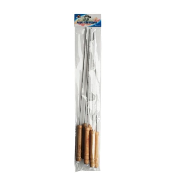 Round Metal Skewer 6pk 38cm