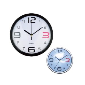 Round Wall Clock Asst Colours