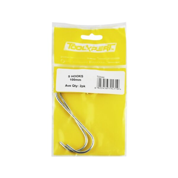 S HOOKS 100mm 2pk