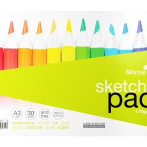 Silvine A3 Spiral Sketch Pad