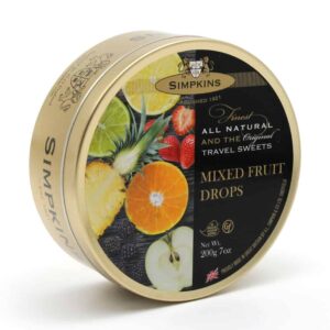 Simpkins Mixed Fruit Travel Sweet Tins 200g