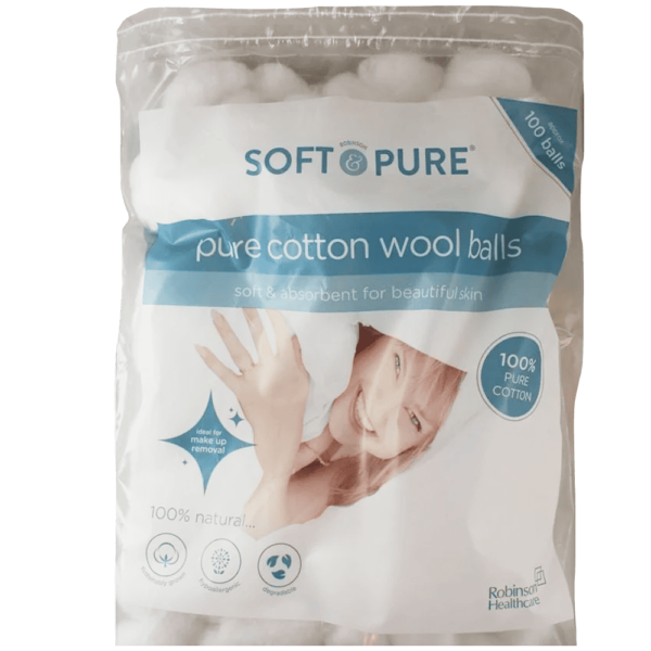 Soft & Pure Soft Cotton Wool Balls 100's