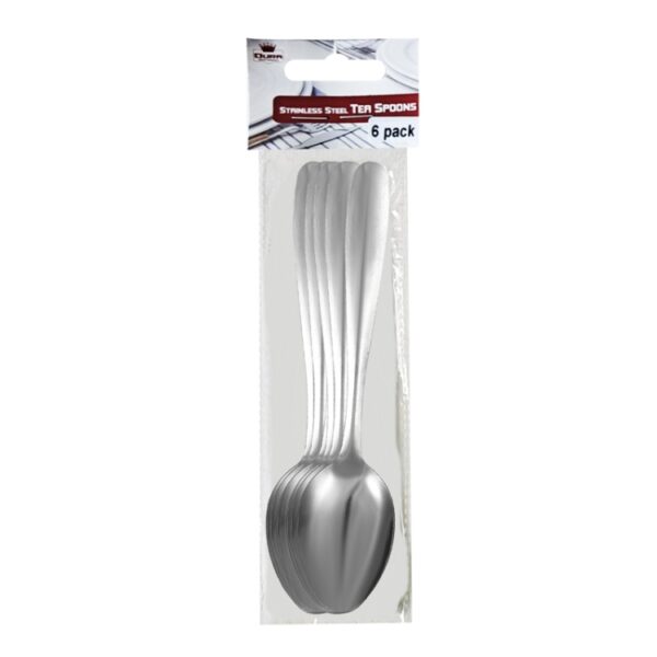 Stainless Steel Tea Spoons 6pk