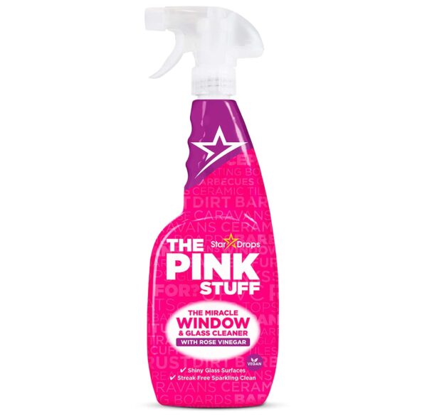 Stardrops Pink Stuff Window Cleaner Rose Vinegar 850ml