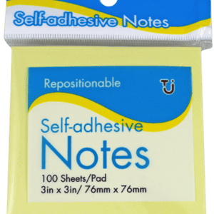 Sticky Notes 100 Sheets 76mm x 76mm Hang Pack