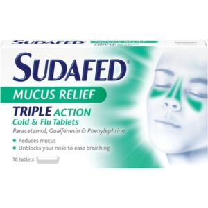 Sudafed Mucus Relief Tablets 16's