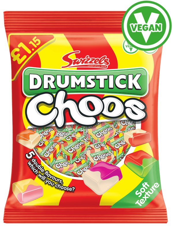 Swizzels Drumstick Choos £1.15 PMP 115g