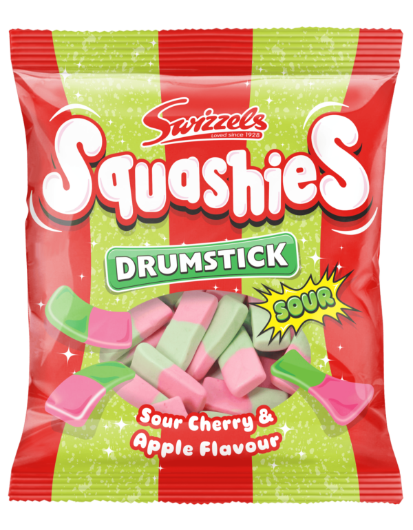 Swizzels Drumstick Squashies Sour Cherry & Apple Flavour 140g