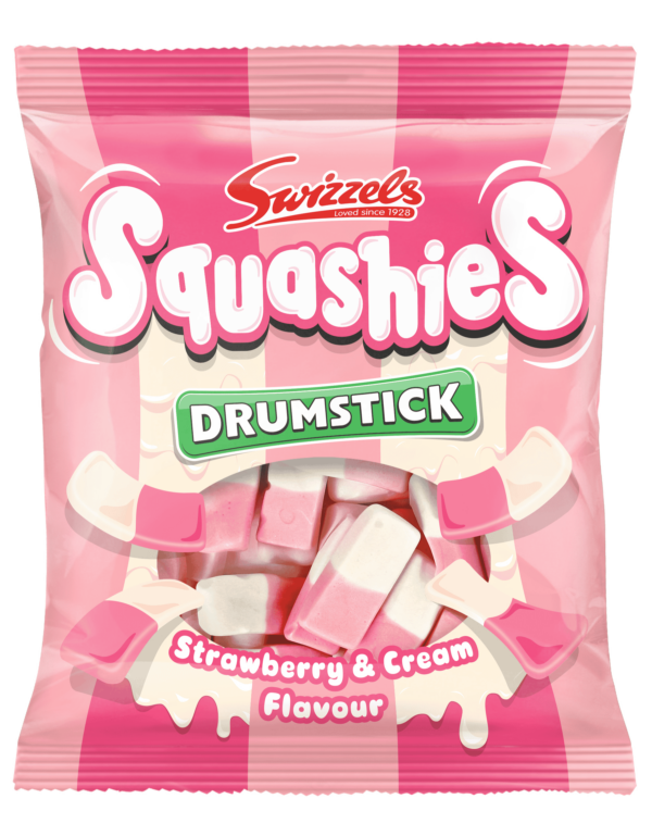 Swizzels Drumstick Squashies Strawberry & Cream Flavour 140g