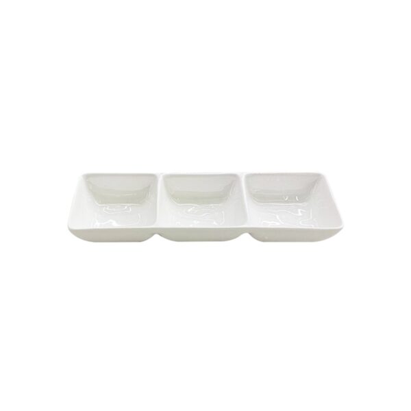 Triple SQ Sauce Bowl 23x7.3x2.5cm