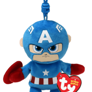 TY Beanie Babies Key Clip - Marvel Captain America